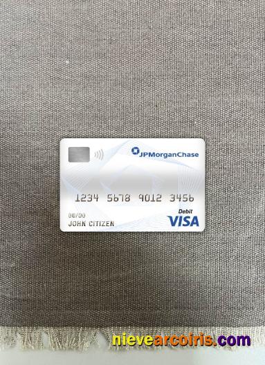 Canada JP Morgan chase bank visa debit card photolook